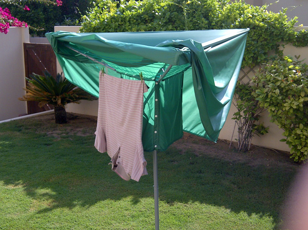 1 GREEN Waterproof Rotary Washing Line Cover Clothes Airer Garden Parasol 
